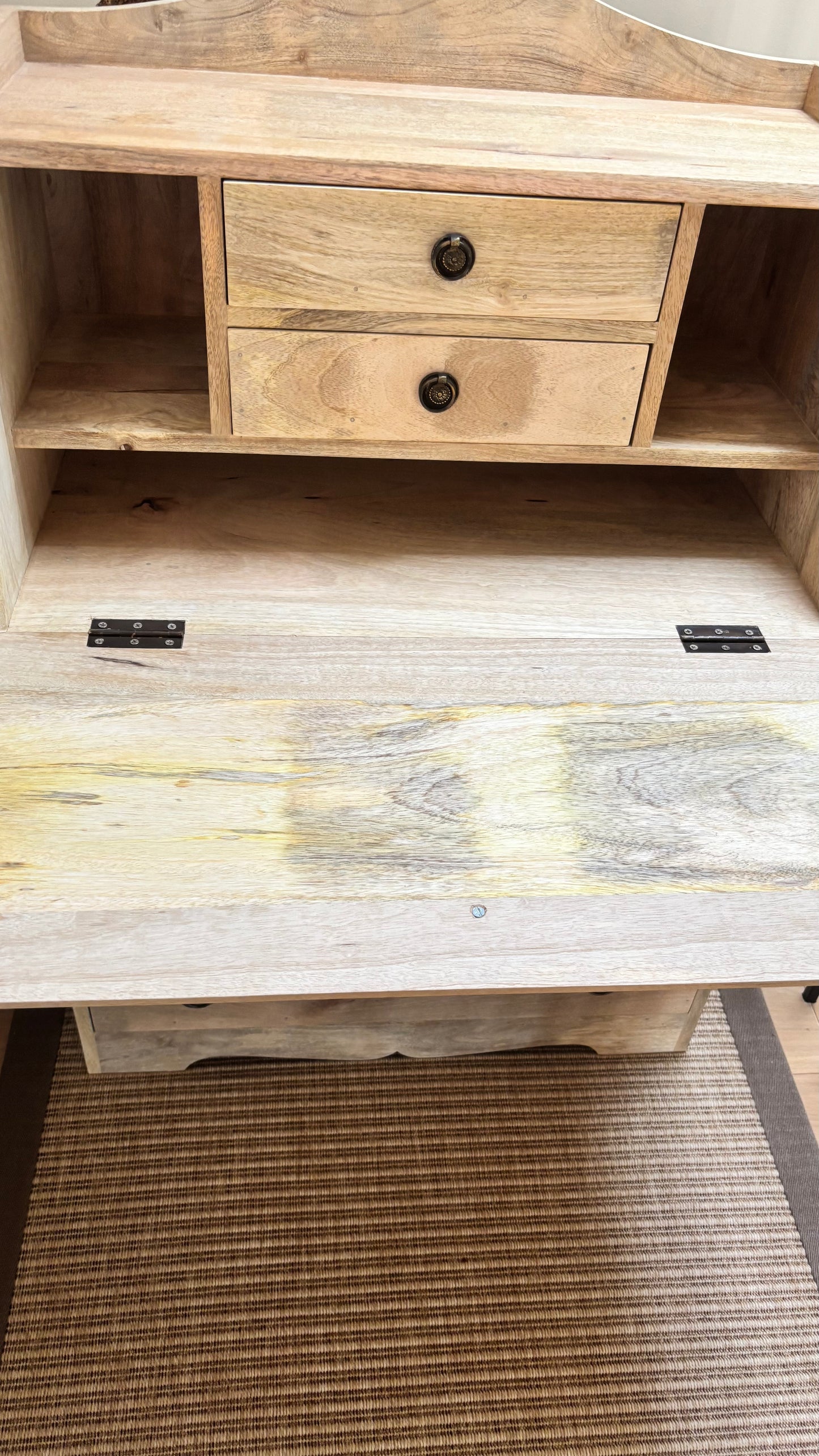 Scumble Goosie Limed Oak Bureau