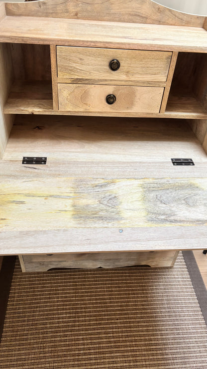 Scumble Goosie Limed Oak Bureau
