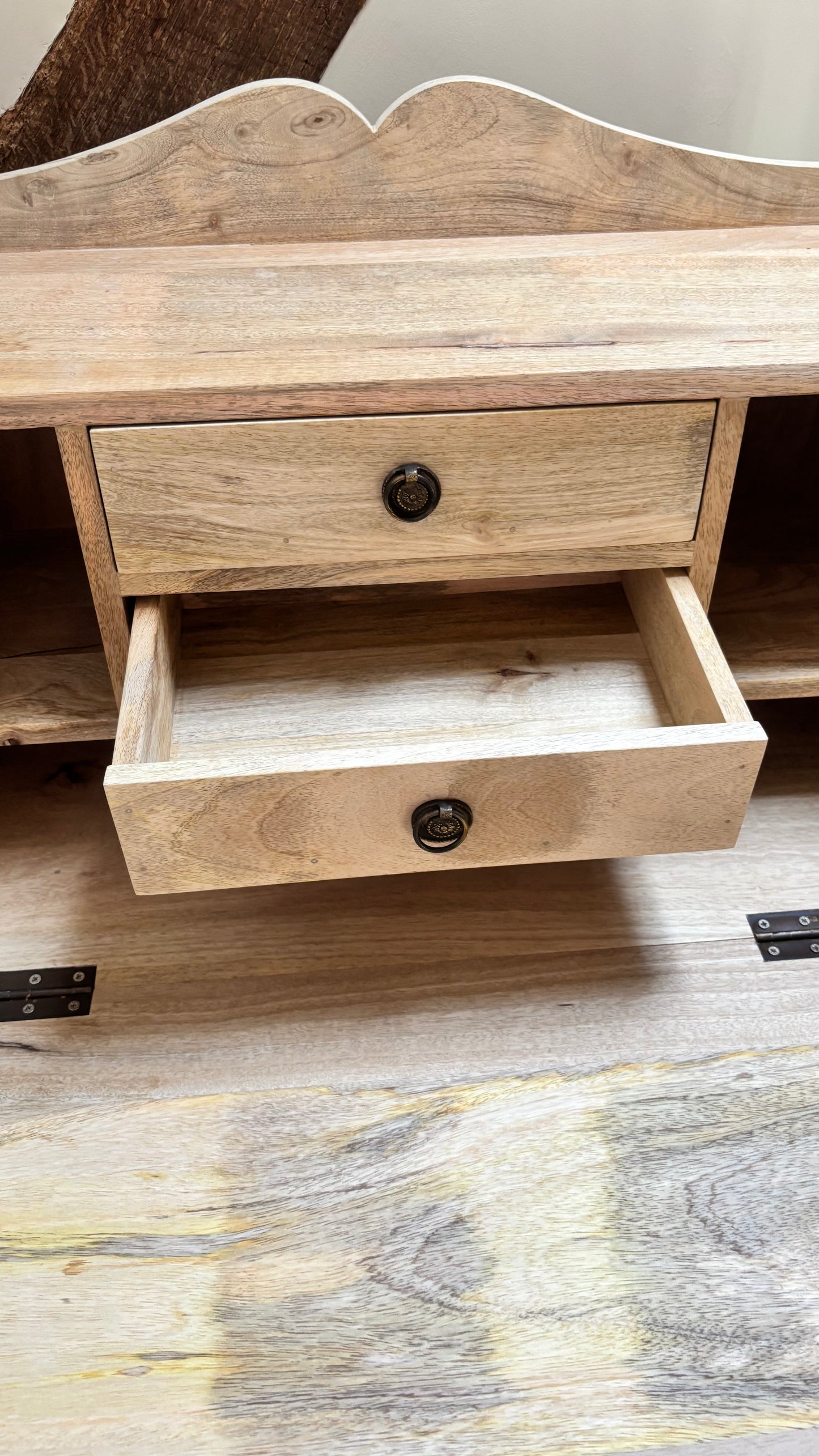 Scumble Goosie Limed Oak Bureau