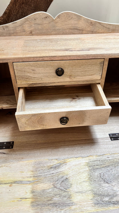 Scumble Goosie Limed Oak Bureau