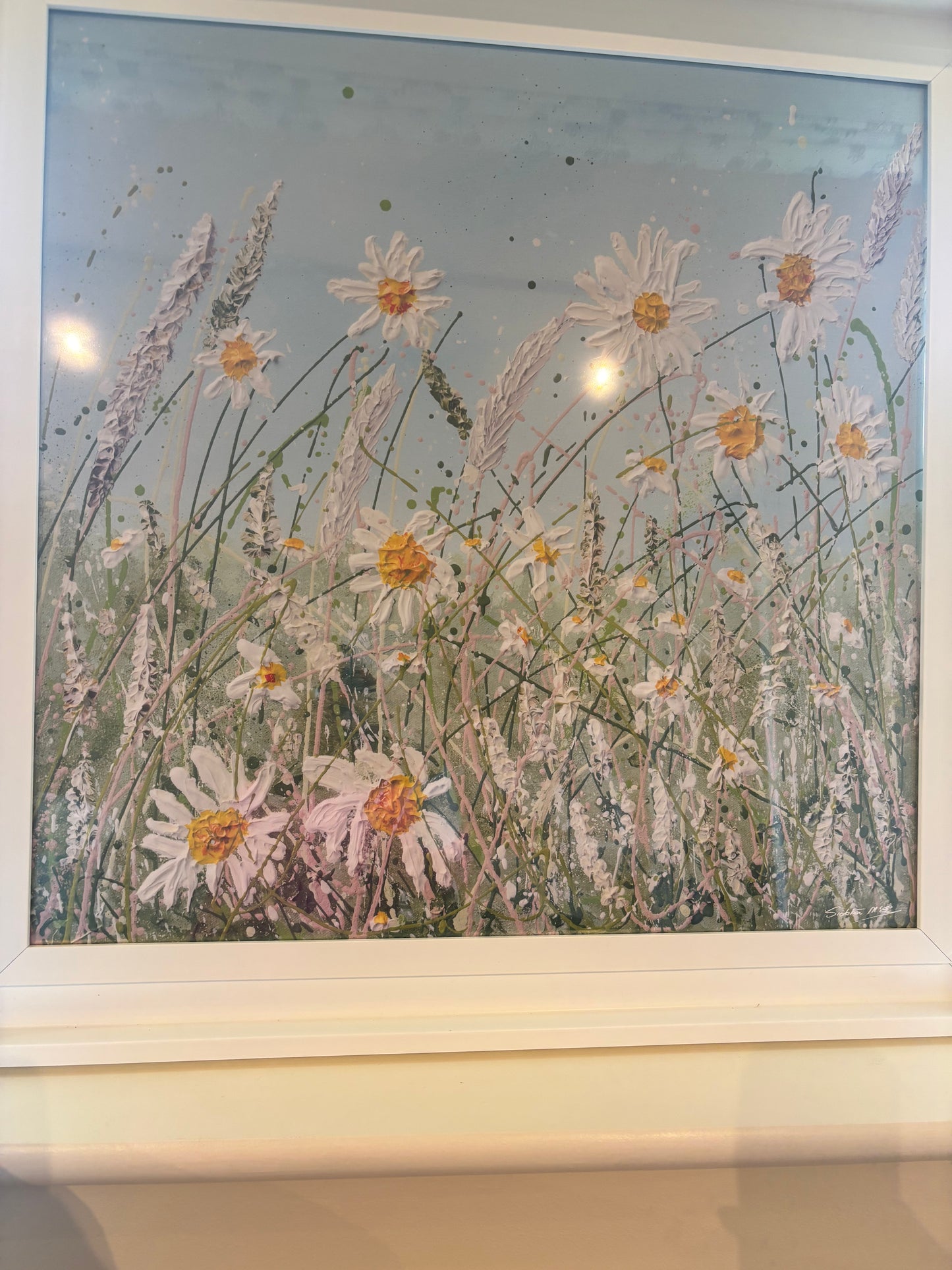 White Framed Daisy