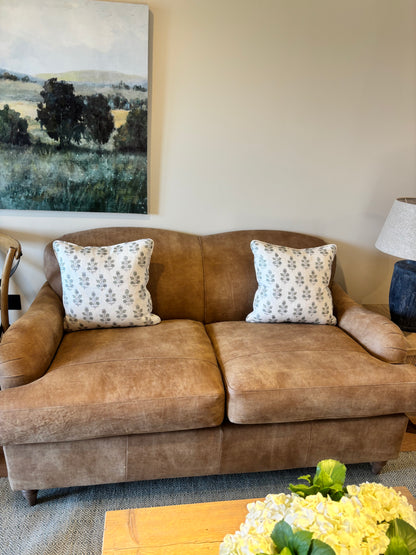 Darlings of Chelsea Brown 2 seater Suede Sofa