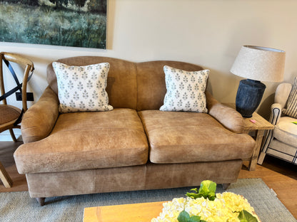 Darlings of Chelsea Brown 2 seater Suede Sofa