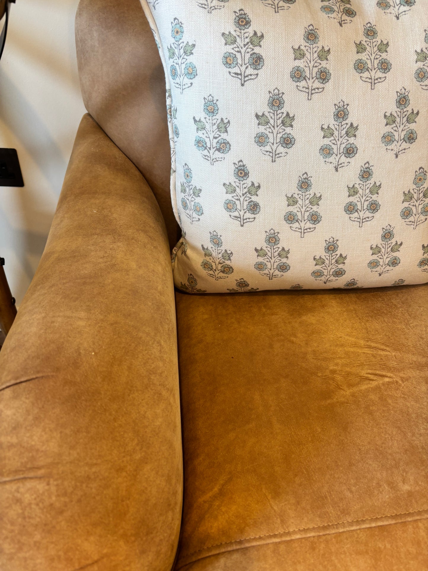 Darlings of Chelsea Brown 2 seater Suede Sofa