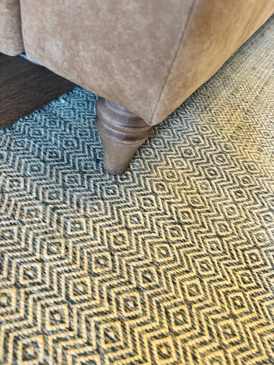 Neptune Sage & Cream Diamond Rugs