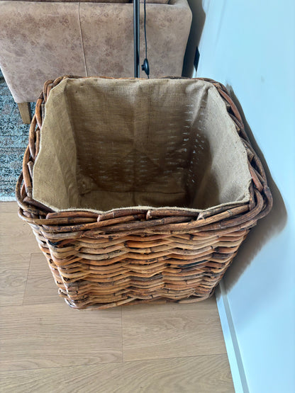 Coach House Large Wicker Square Basket