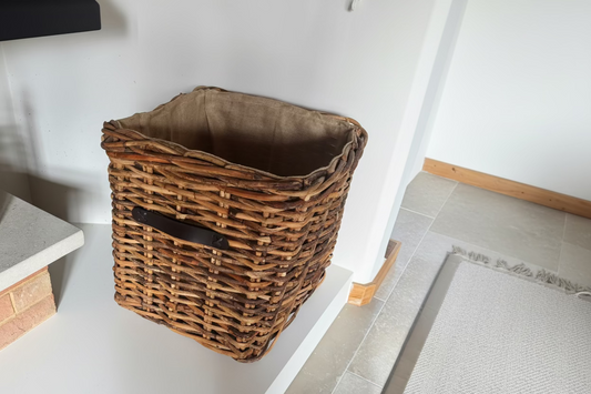 Coach House Large Wicker Square Basket