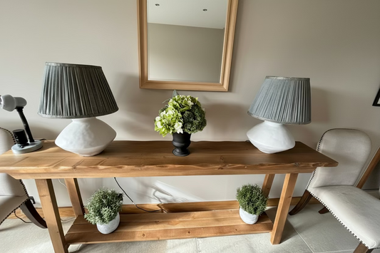 Still and Bloom Oak Console Table