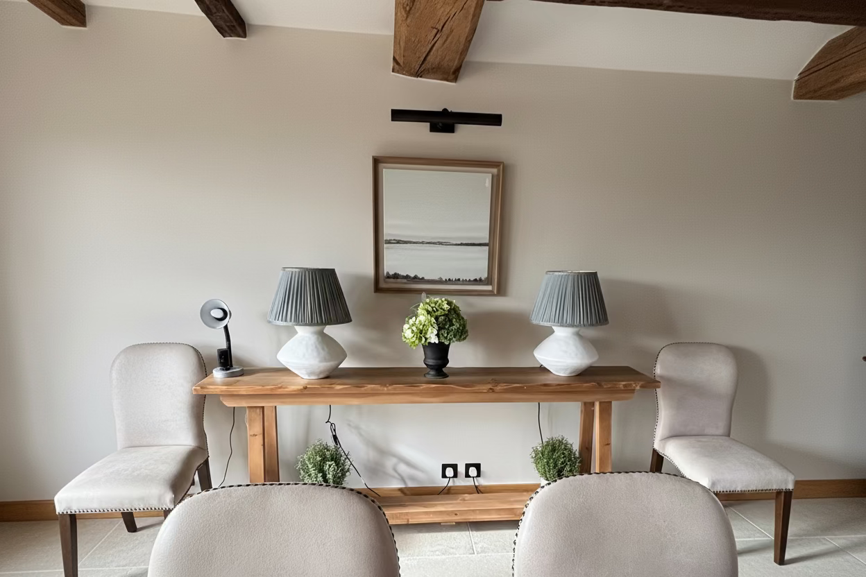 Still and Bloom Oak Console Table