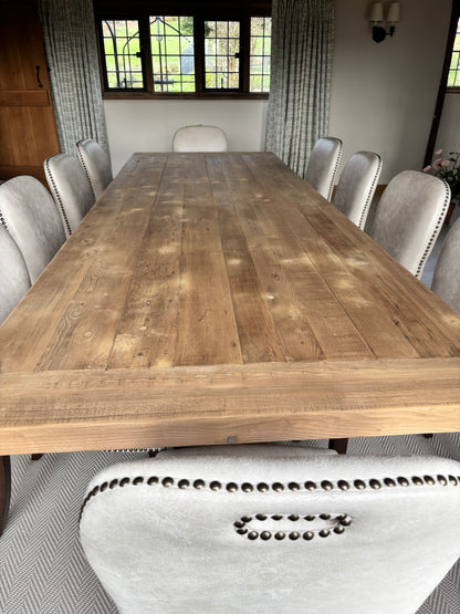 Refectory Oak Table with Pedestal Legs