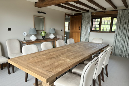 Refectory Oak Table with Pedestal Legs