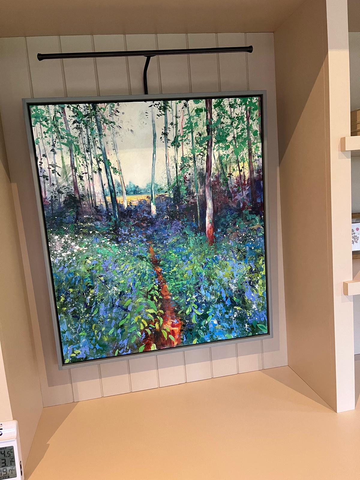 Woodland Canvas with Grey Frame by Artist Mel Cormack-Hicks
