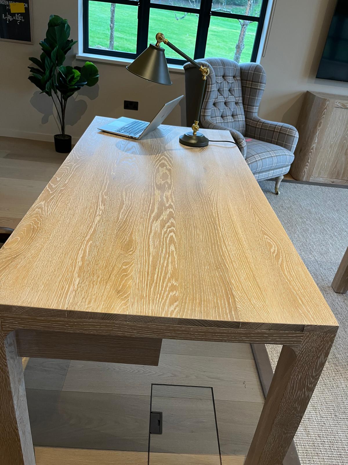 Chelsea Upholstery Limed Oak Desk