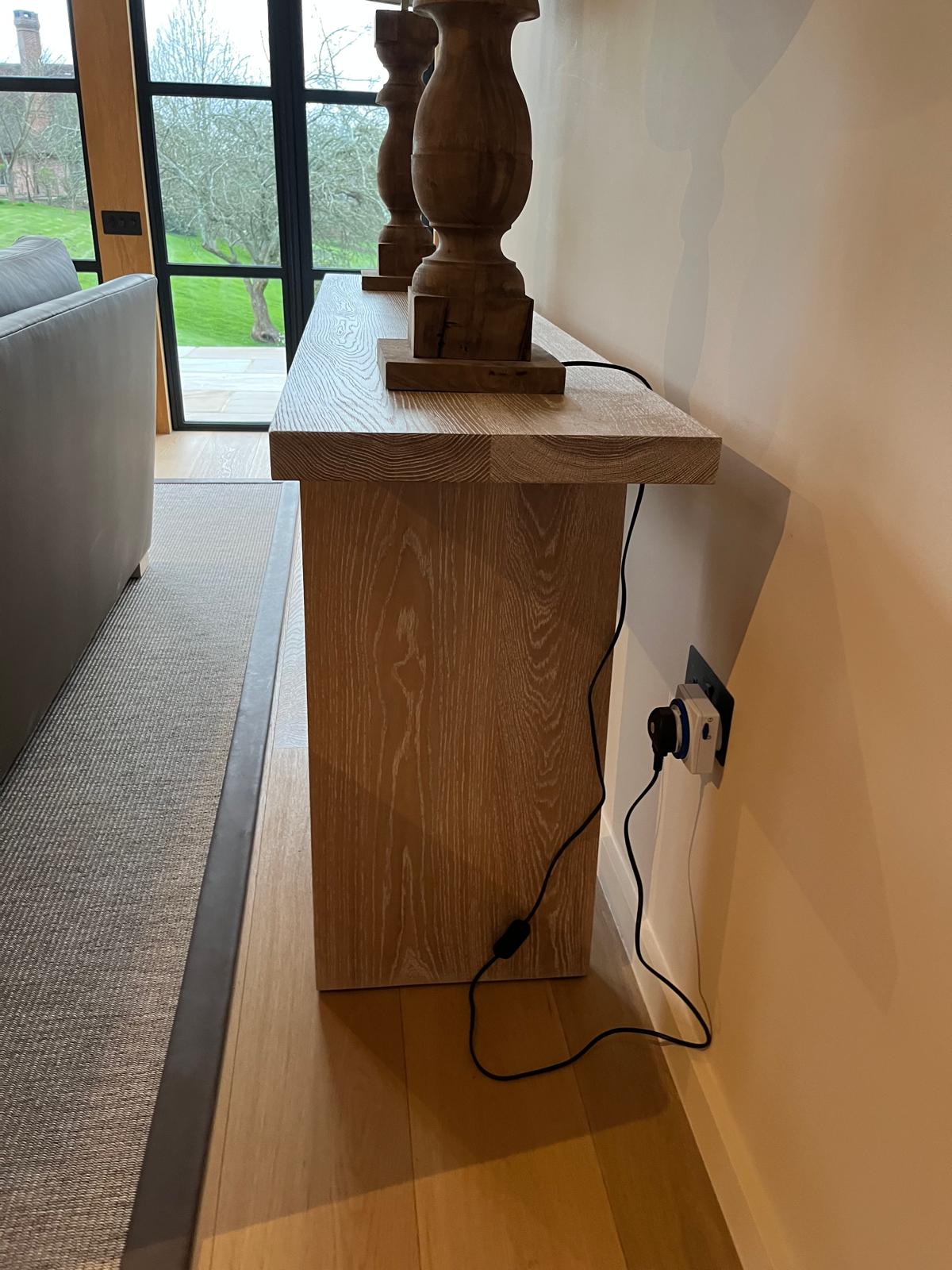 Chelsea Upholstery Limed Oak Console Table