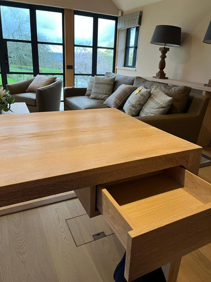 Chelsea Upholstery Limed Oak Desk