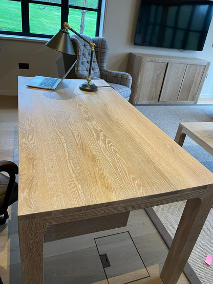 Chelsea Upholstery Limed Oak Desk