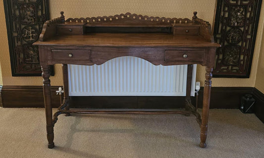 Vintage Solid Wood Writing Desk