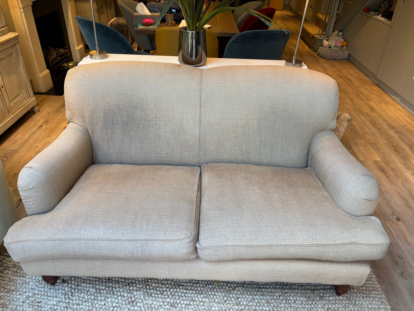 Sofa.com Two Seater Sofa in Beige Tweed