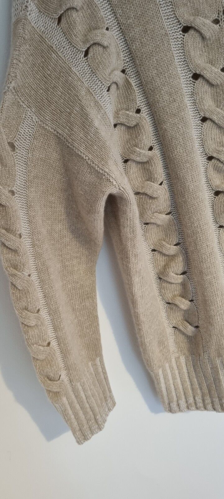 Lorena Antoniazzi Women's Oat Wool Cashmere Mix Pullover Jumper Size 46
