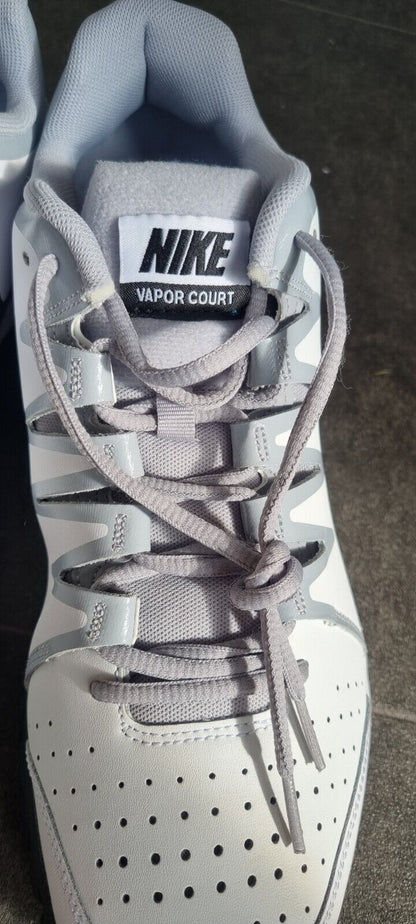 Brand New With Box Nike Mens Vapor Court  White, Grey Tennis Trainers Size 12