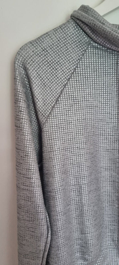Koral Women's Silver Metallic Activewear Top Size XS