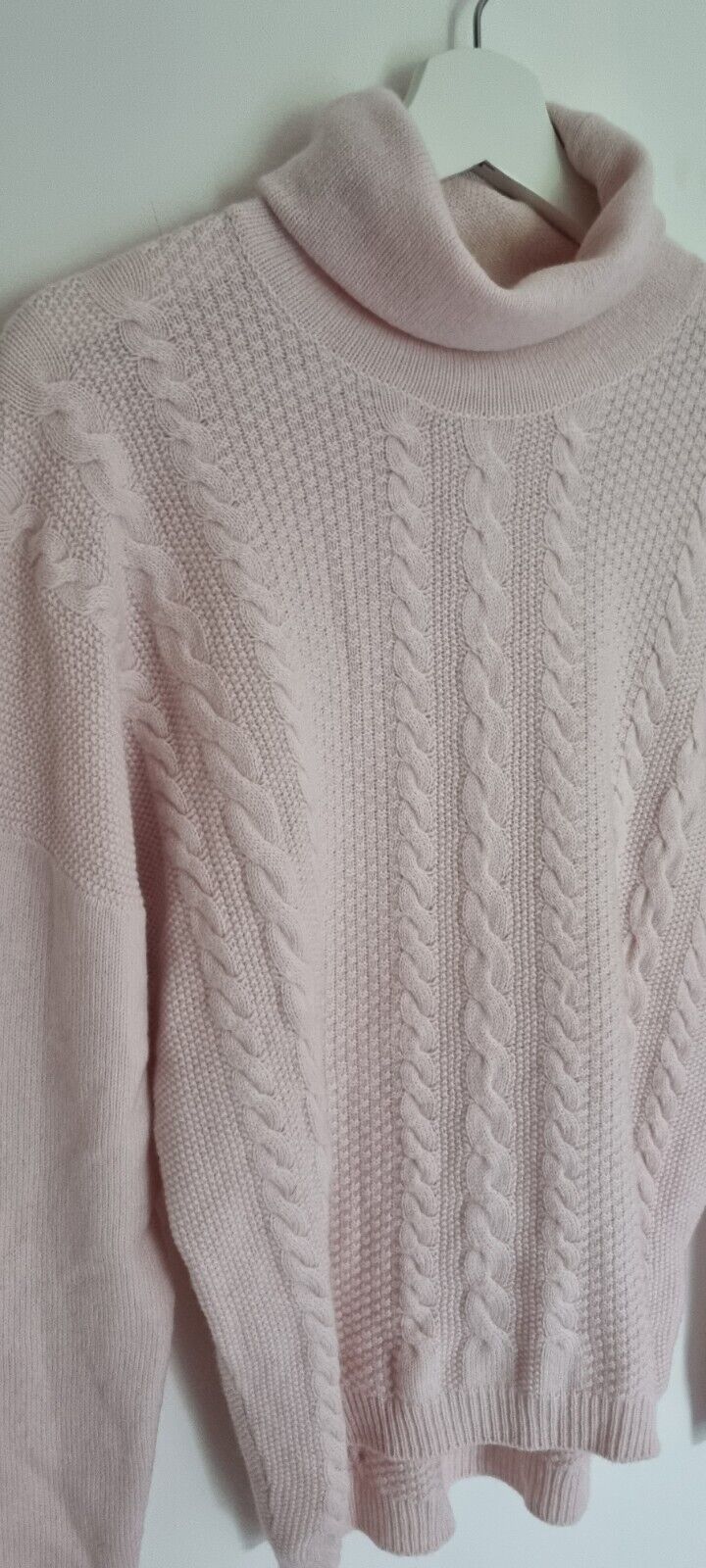 Peserico Made In Italy Wool, Silk, Cashmere Mix Women's Baby Pink Jumper 44