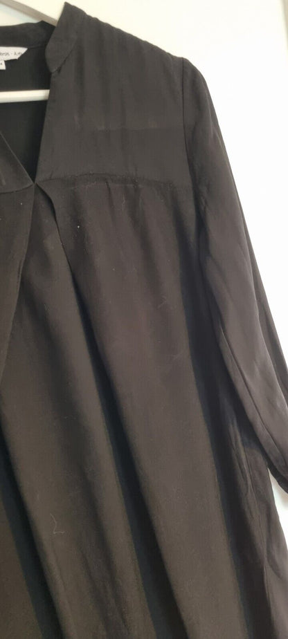 And Other Stories Women's Black Silk Mix Dress Size 34