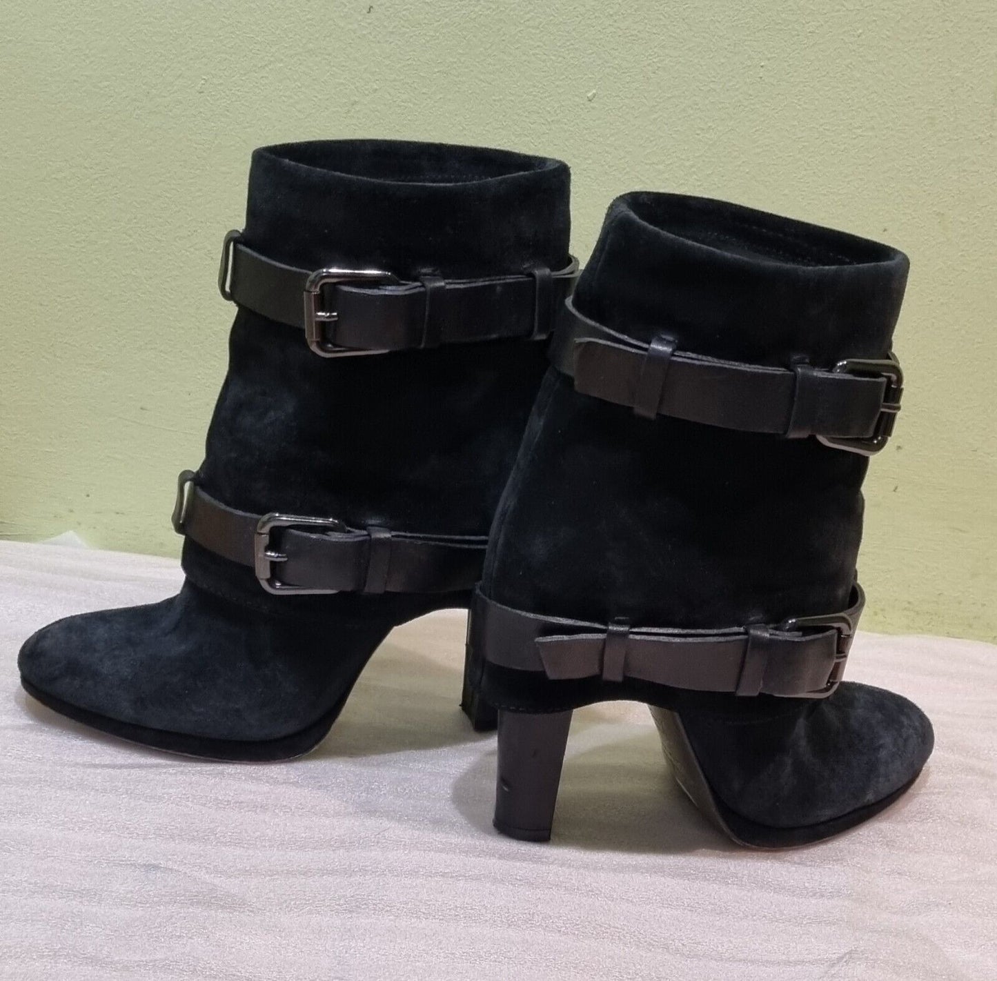 Reduced: Sebastian Black Healed Boots Size 5
