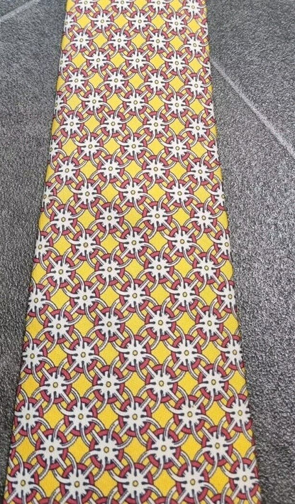 Hermes Men's 100% Silk Tie