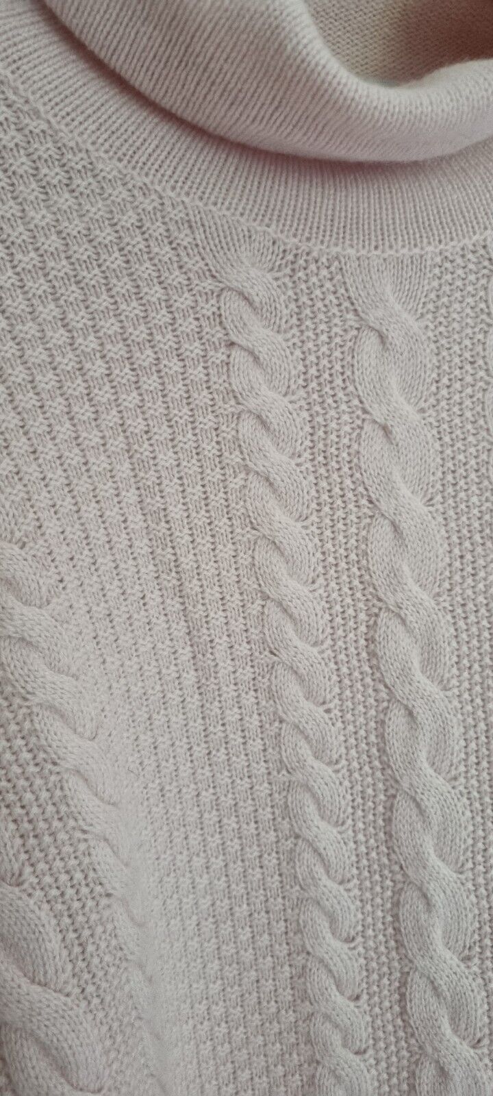 Peserico Made In Italy Wool, Silk, Cashmere Mix Women's Baby Pink Jumper 44