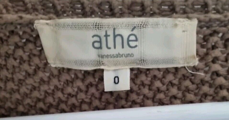 Vanessa Bruno Athe Brown Women's 100% Cotton Sweater,  Jumper Size 0