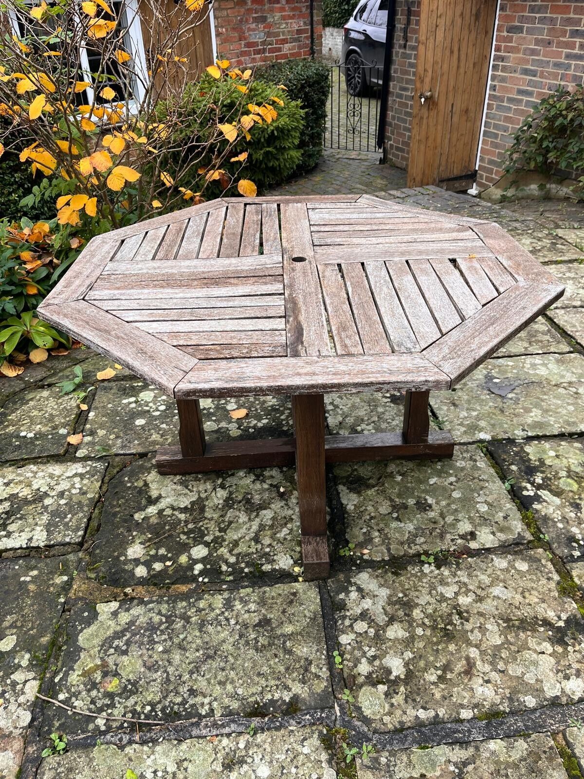 Hexagonal Wooden Table