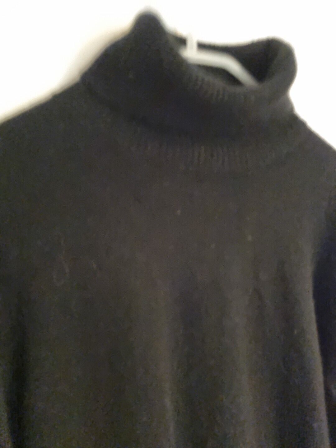 Massimo Dutti Women's 100% Cashmere Black Roll Neck Pullover Jumper Size M