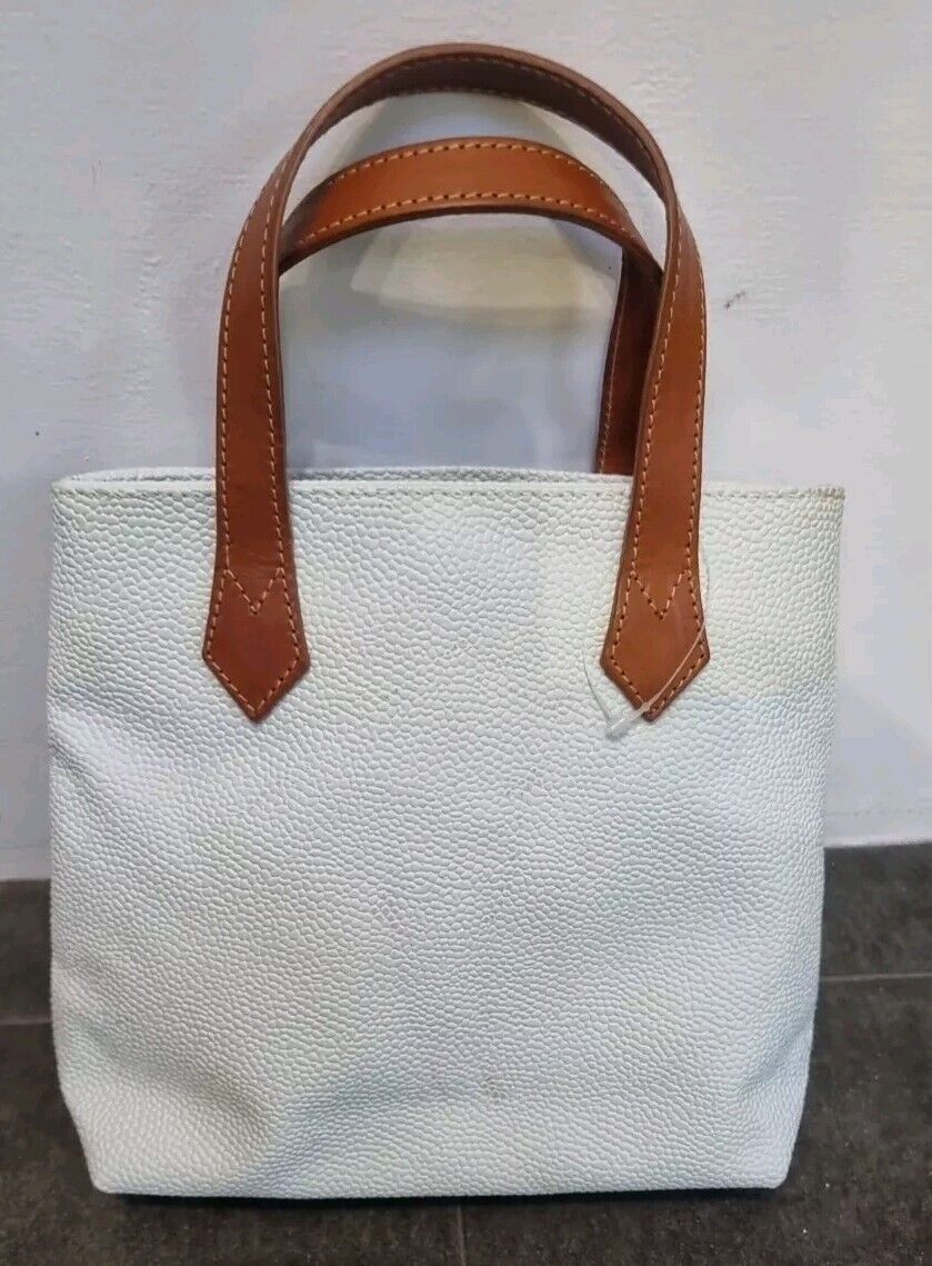 Mulberry Women's Logo Cream/ Brown Small Handbag