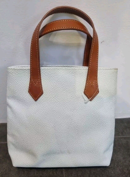 Mulberry Women's Logo Cream/ Brown Small Handbag