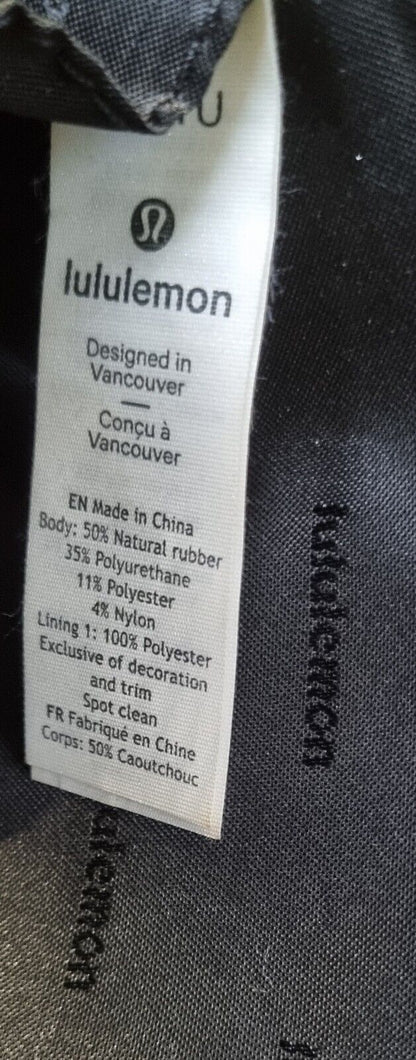 Lululemon Black Pouch, Bag With Belt Attachment Made From 50% Rubber