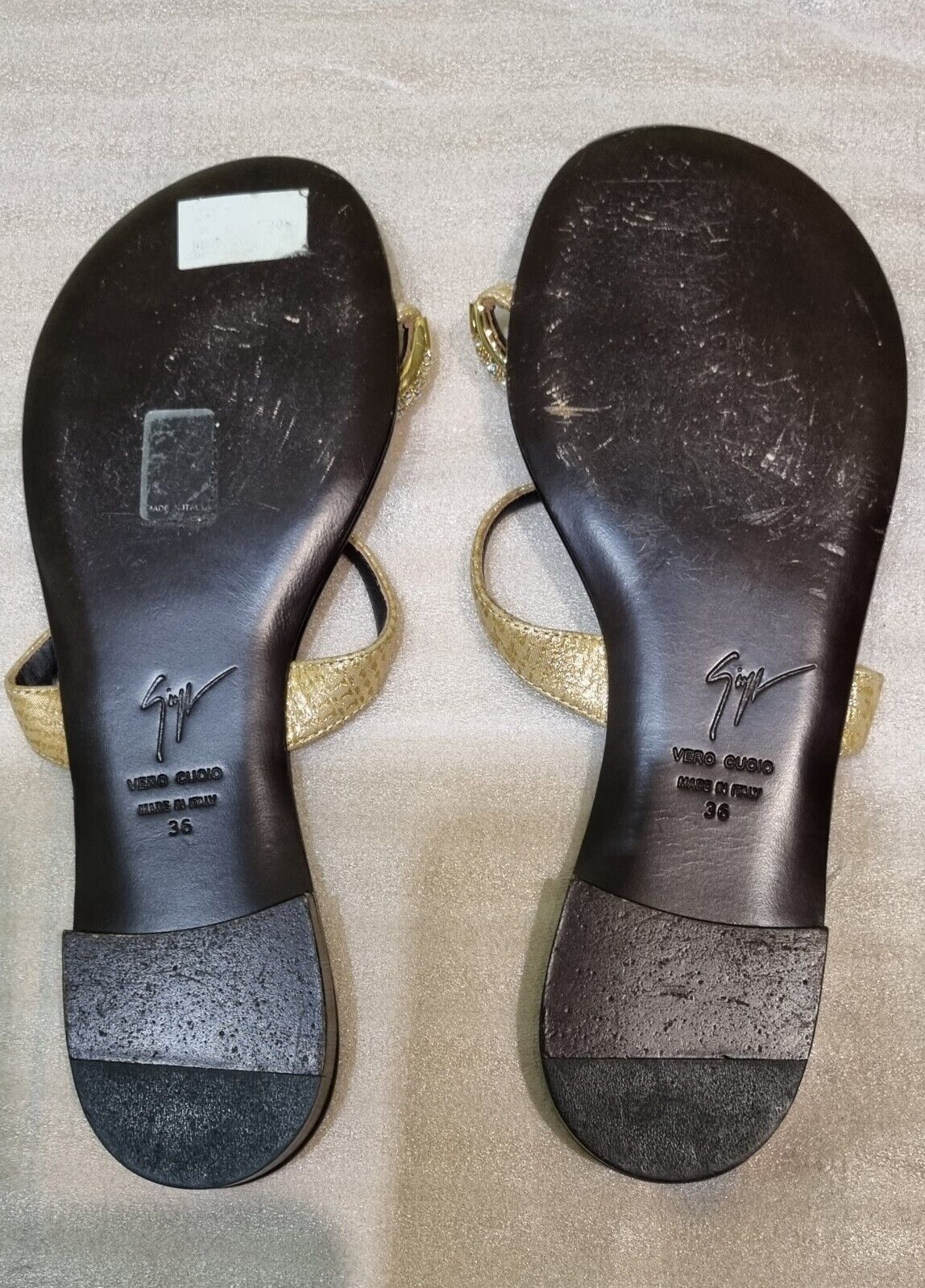 Reduced: Giuseppe Zanotti Flat Sandals Size 3