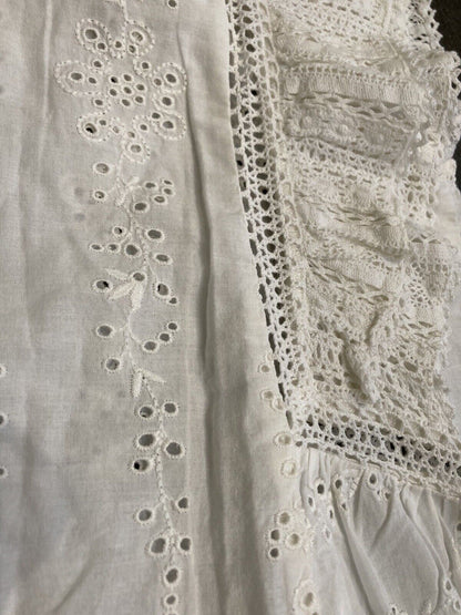 SEA Women's Cotton, Broiderie Anglaise Blouse Size XS