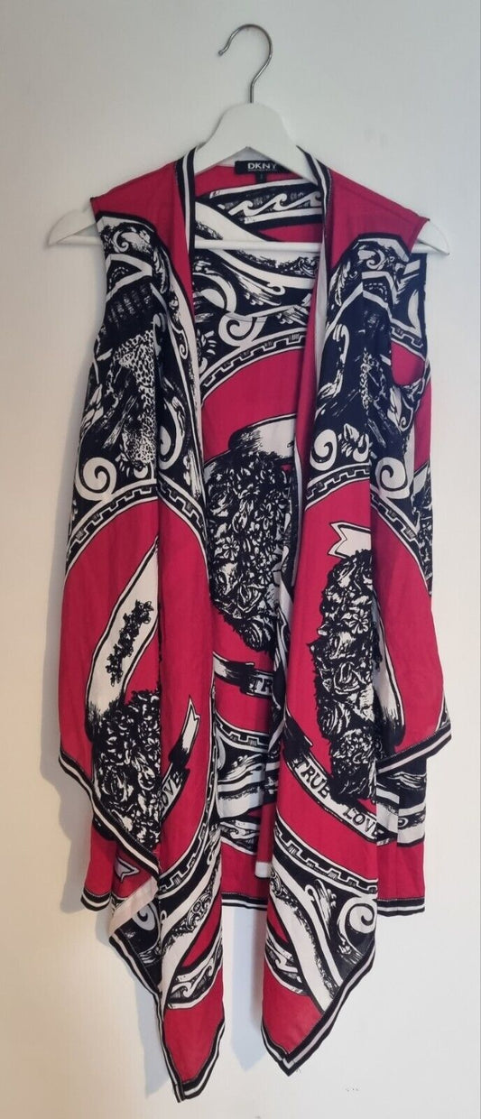 DKNY Donna Karan Women's 100% Silk Kaftan Layered Top Size 2