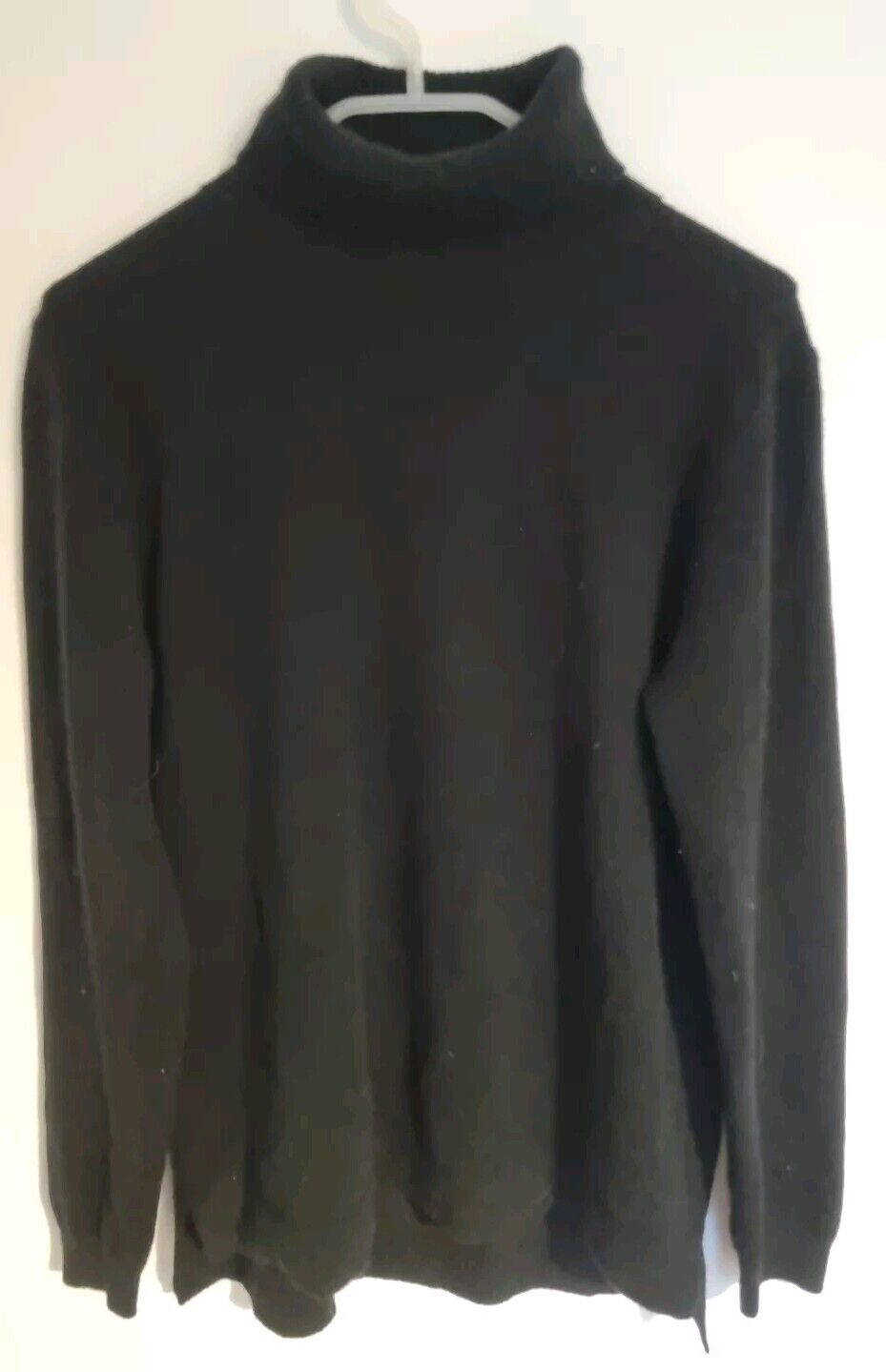 Massimo Dutti Women's 100% Cashmere Black Roll Neck Pullover Jumper Size M