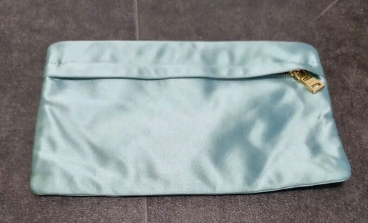 Mini Prada Women's Green Silky Clutch Bag