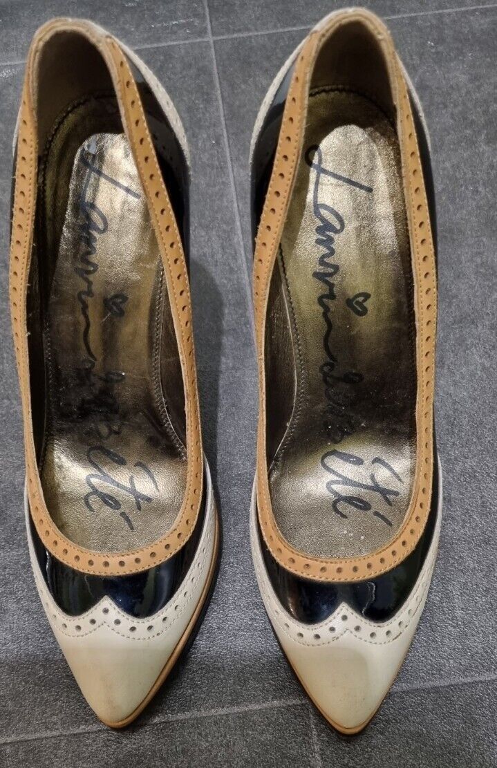 Lanvin Women's Patent Leather Clear Wedge Shoes Size 36