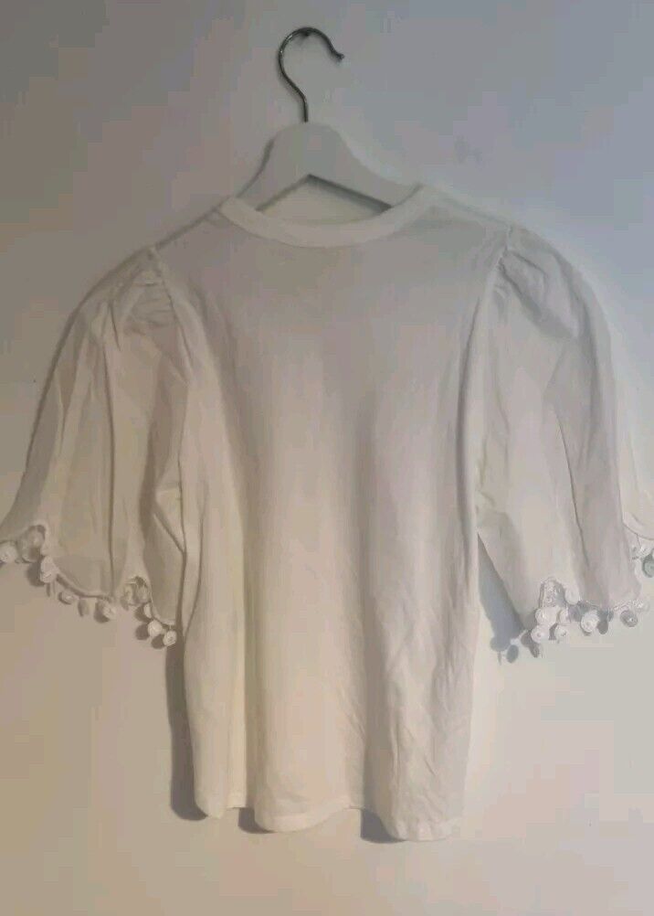 See By Chloe Women's White Cotton Top Size XS