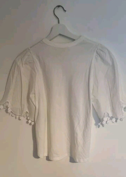 See By Chloe Women's White Cotton Top Size XS