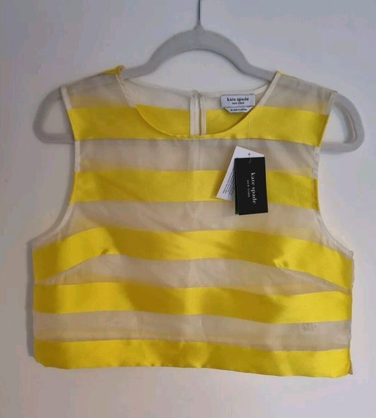 BNWT Kate Spade Women's Yellow Tank Top Size Medium
