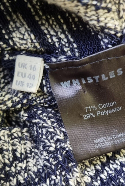 2 X Whistles Women's Pullovers, Jumpers Bundle One Blue, One Green Size 16 / L