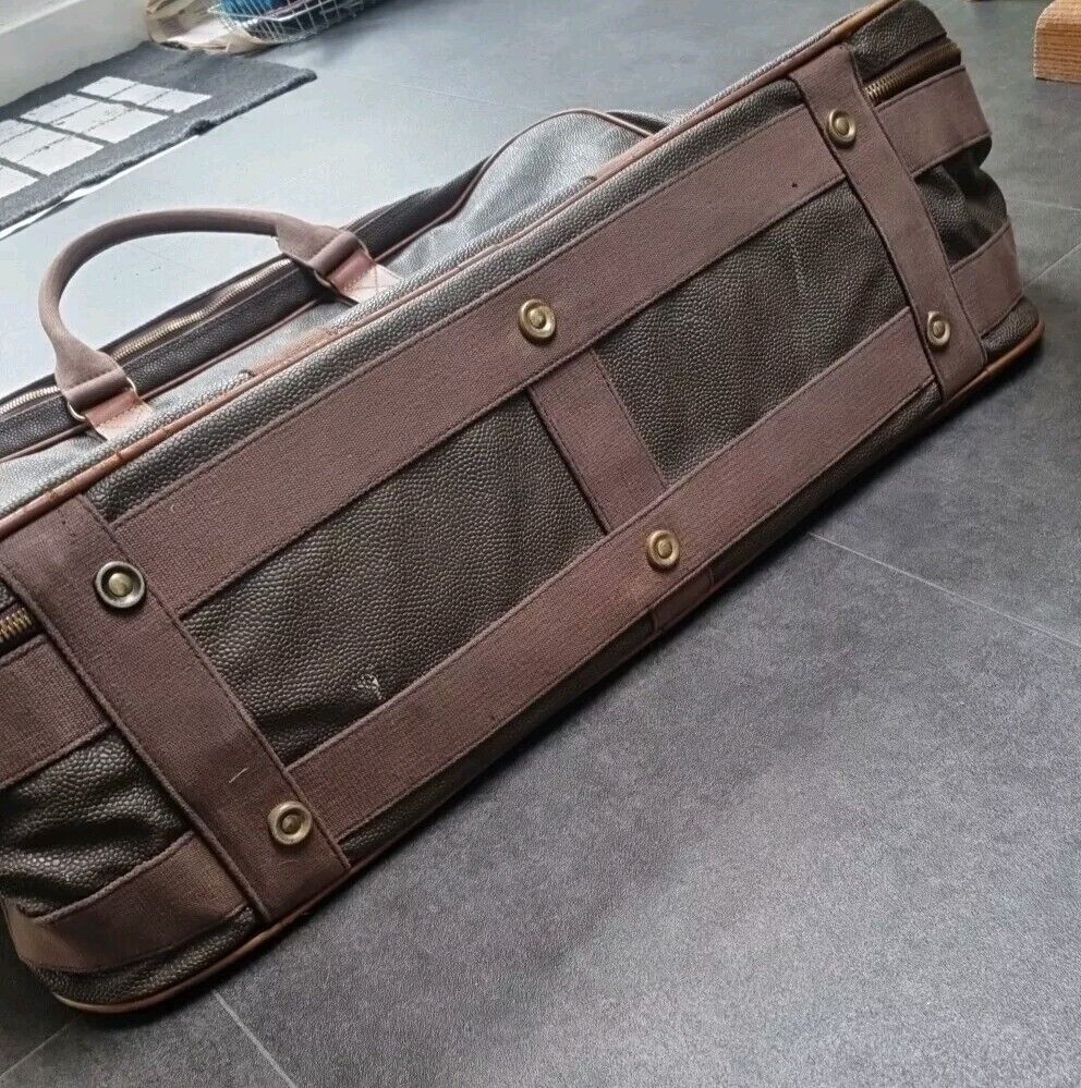 Mulberry Scotchgrain Suitcase, Brown Medium Sized