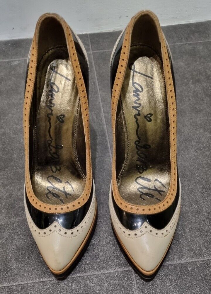 Lanvin Women's Patent Leather Clear Wedge Shoes Size 36