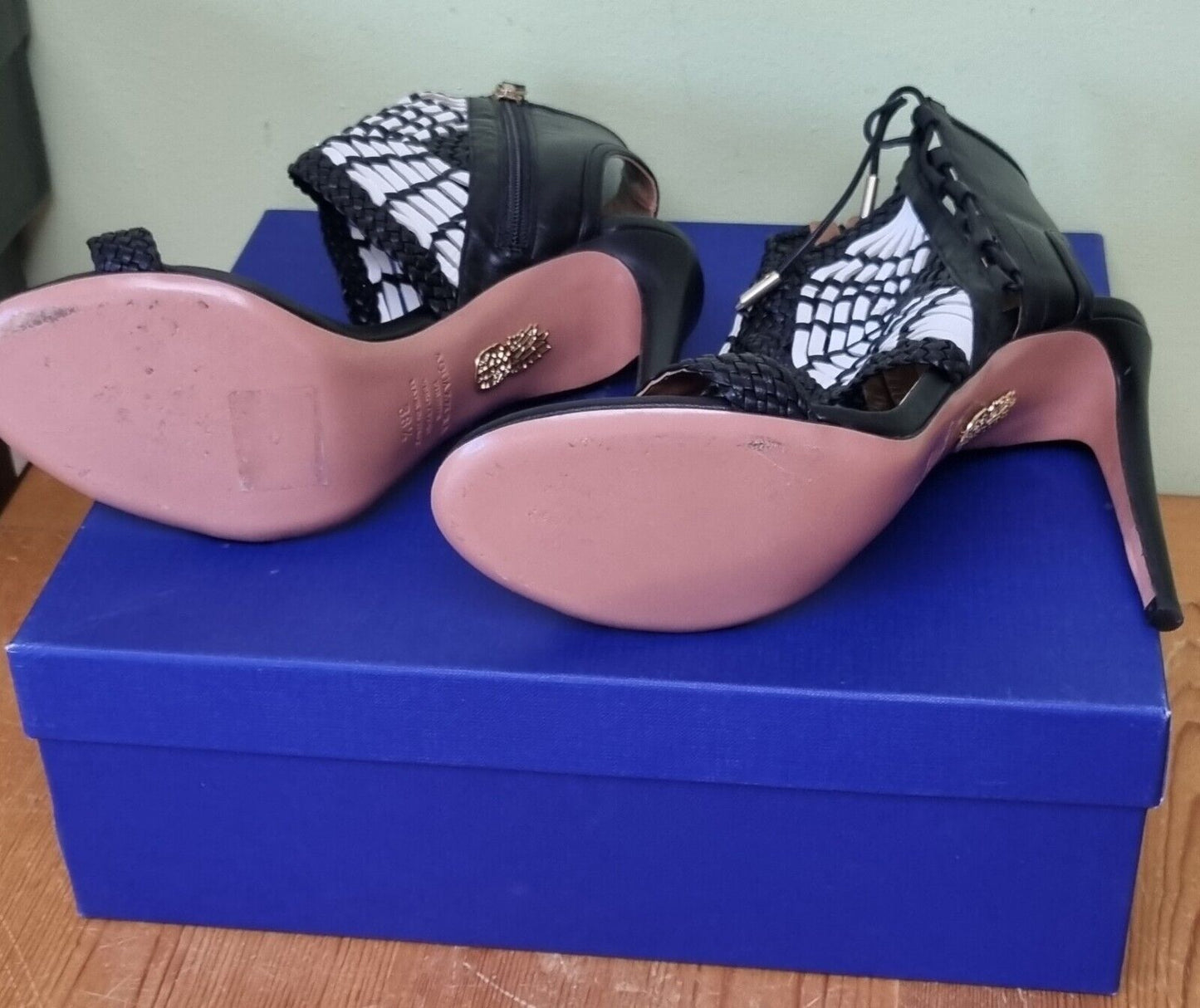 Aquazzura Firenze Womens Oasi 105 Nappa Heals Size 38.5