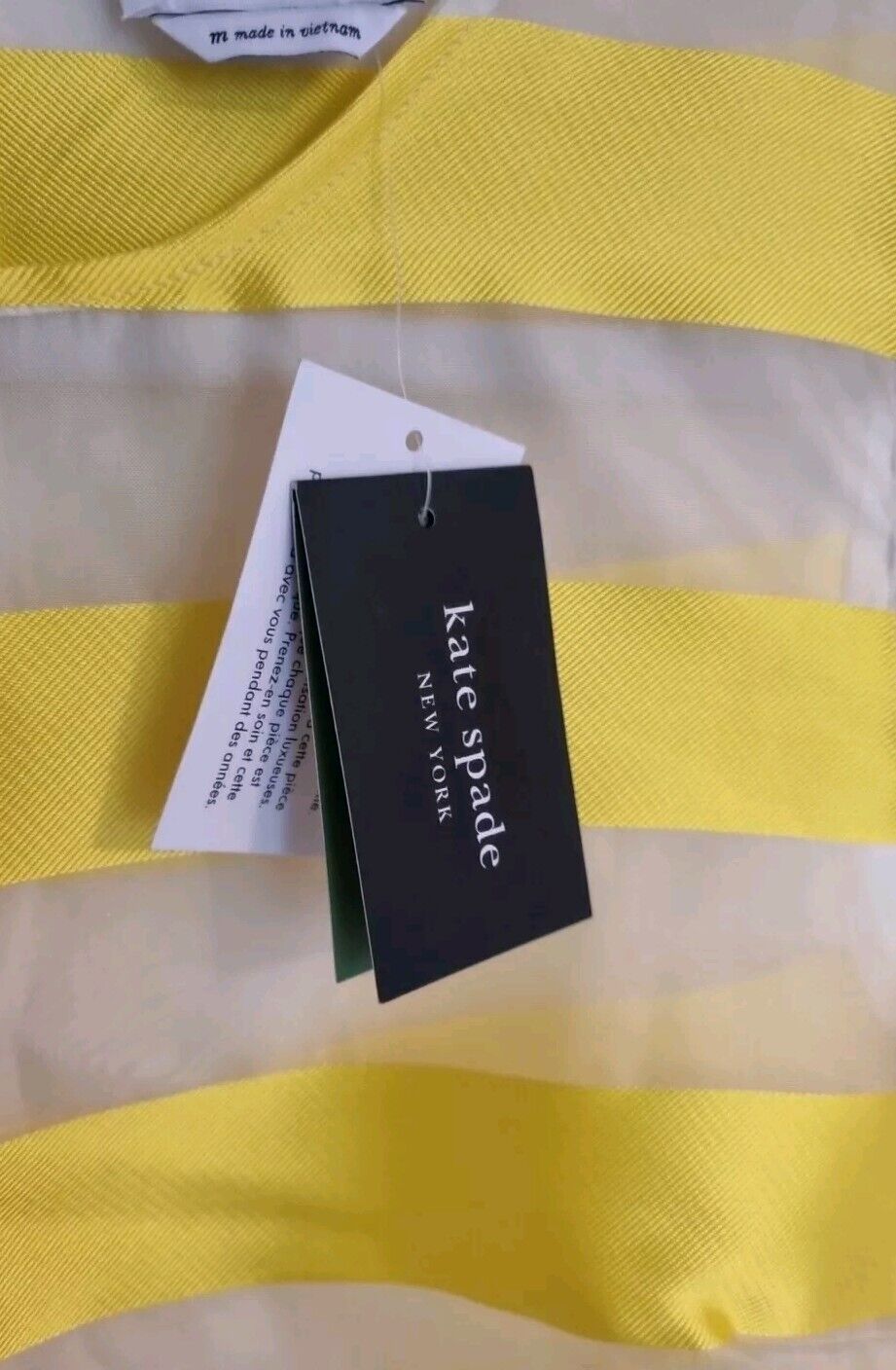 BNWT Kate Spade Women's Yellow Tank Top Size Medium
